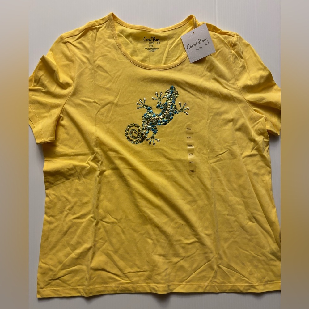 NWT Coral Bay petite xl iguana shirt